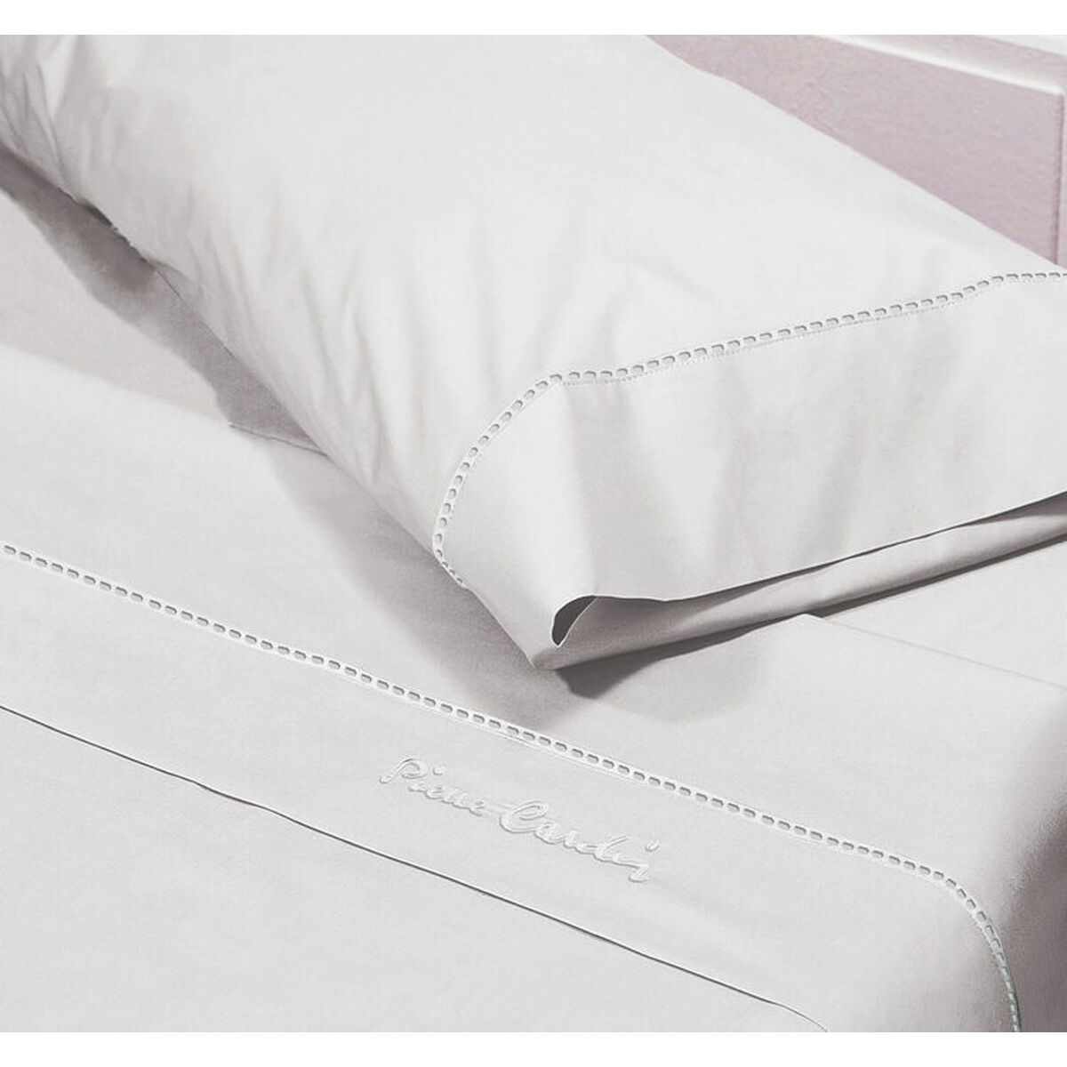Conjunto de Lençóis Pierre Cardin ARCADIA Branco Casal